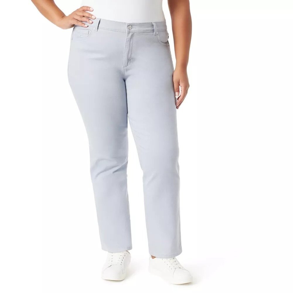 Plus Size Gloria Vanderbilt Amanda Classic Jeans, Size: 24W Average, Hydra Blue